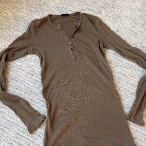 ATM Anthony Thomas Melillo "Destroyed" Ribbed Henley